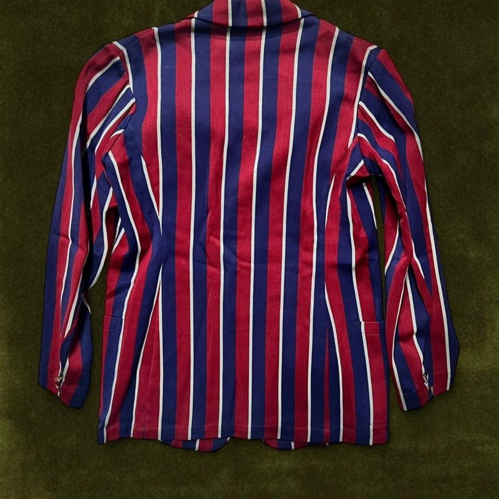 TRUE VINTAGE GRAIL 1950s/60s Saks Fifth Avenue Striped Boating Blazer M - Picture 8 of 8